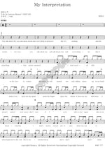 My Interpretation MIKA Full Drum Transcription / Drum Sheet Music COPYDRUM