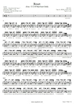 Reset (feat. Jinsil 진실 of Mad Soul Child) Tiger Jk (타이거 JK) Full Drum Transcription / Drum Sheet Music COPYDRUM