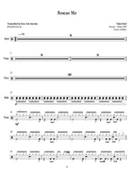 Rescue Me Tokio Hotel Full Drum Transcription / Drum Sheet Music Jaslow Drum Sheets