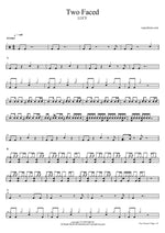 Two Faced - Lucy (루시) drum sheet music