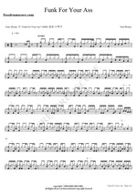 Funk for your Ass Fred Wesley Full Drum Transcription / Drum Sheet Music COPYDRUM