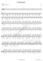 Unintended Muse Full Drum Transcription / Drum Sheet Music COPYDRUM