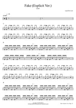 Fake - Lauv & Conan Gray drum sheet music