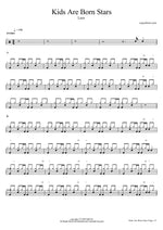 Kids Are Born Stars - Lauv drum sheet music