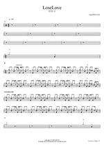 Lose Love - Lee Deok Gu (이덕구) drum sheet music