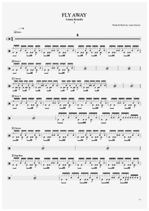 Fly Away - Lenny Kravitz - Full Drum Transcription / Drum Sheet Music - AriaMus.com