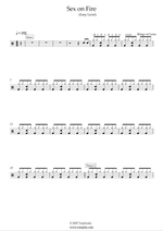 Sex on Fire - Kings of Leon drum sheet music