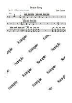 Peace Frog The Doors Full Drum Transcription / Drum Sheet Music KiwiDrums