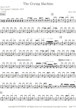 The Crying Machine Steve Vai Full Drum Transcription / Drum Sheet Music COPYDRUM