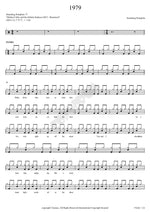 1979 Smashing Pumpkins Full Drum Transcription / Drum Sheet Music COPYDRUM