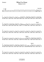 What I've Done - Linkin Park drum sheet music