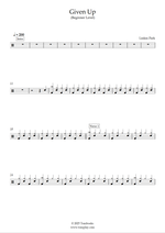 Given Up - Linkin Park drum sheet music