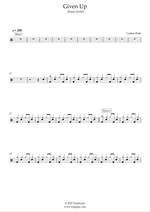 Given Up - Linkin Park drum sheet music