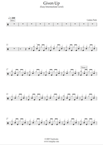 Given Up - Linkin Park drum sheet music