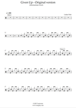 Given Up - Linkin Park drum sheet music