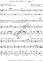 That's Why (You Go Away) Michael Learns To Rock Full Drum Transcription / Drum Sheet Music COPYDRUM