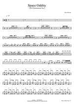 Space Oddity David Bowie Full Drum Transcription / Drum Sheet Music COPYDRUM