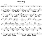 Don't Stay Linkin Park Full Drum Transcription / Drum Sheet Music Cyril Mayer