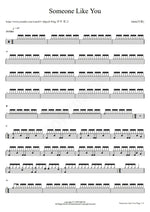 Someone Like You Adele Full Drum Transcription / Drum Sheet Music COPYDRUM