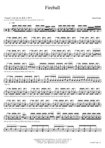 Fireball Deep Purple Full Drum Transcription / Drum Sheet Music COPYDRUM