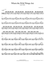 Where the Wild Things Are - Luke Combs drum sheet music