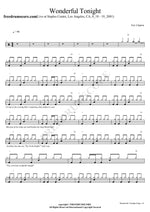 Wonderful Tonight (Live in Los Angeles 2001) Eric Clapton Full Drum Transcription / Drum Sheet Music COPYDRUM