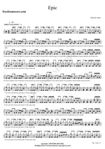 Epic Faith No More Full Drum Transcription / Drum Sheet Music COPYDRUM