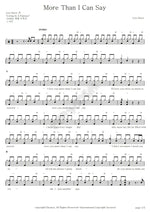 More Than I Can Say Leo Sayer Full Drum Transcription / Drum Sheet Music COPYDRUM