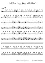 Hold My Hand (Duet with Akon) Michael Jackson Full Drum Transcription / Drum Sheet Music COPYDRUM