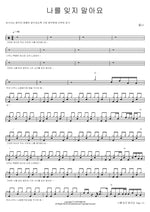 Don't Forget Me (나를 잊지 말아요) Monni (몽니) Full Drum Transcription / Drum Sheet Music COPYDRUM