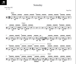 Someday Sugar Ray Full Drum Transcription / Drum Sheet Music Drum Sheet MX