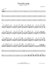 Favorite Song - MEOVV (미야오) drum sheet music