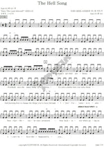 The Hell Song Sum 41 Full Drum Transcription / Drum Sheet Music COPYDRUM