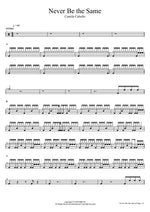 Never Be the Same Camila Cabello Full Drum Transcription / Drum Sheet Music COPYDRUM