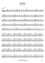 Natalie Bruno Mars Full Drum Transcription / Drum Sheet Music COPYDRUM