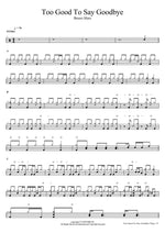 Too Good To Say Goodbye Bruno Mars Full Drum Transcription / Drum Sheet Music COPYDRUM