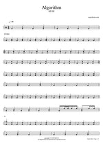 Algorithm - Muse drum sheet music