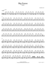 Big Freeze - Muse drum sheet music