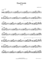 Dead Inside - Muse drum sheet music