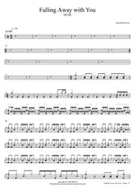 Falling Away with You - Muse drum sheet music