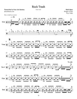 Rock Trash Battle Beast Full Drum Transcription / Drum Sheet Music Jaslow Drum Sheets