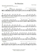 No Direction Rachael Yamagata Full Drum Transcription / Drum Sheet Music COPYDRUM