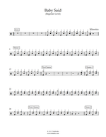 Baby Said - Måneskin drum sheet music