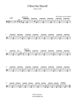 I Shot the Sheriff - Bob Marley & The Wailers drum sheet music