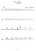 Natural Mystic - Bob Marley & The Wailers drum sheet music
