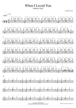 When I Loved You - Matthew Ifield drum sheet music