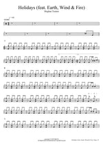 Holidays (feat. Earth, Wind & Fire) - Meghan Trainor drum sheet music