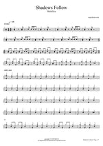 Shadows Follow - Metallica drum sheet music
