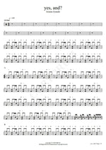 Yes, And? Ariana Grande Full Drum Transcription / Drum Sheet Music COPYDRUM