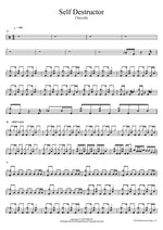 Self Destructor Chevelle Full Drum Transcription / Drum Sheet Music COPYDRUM